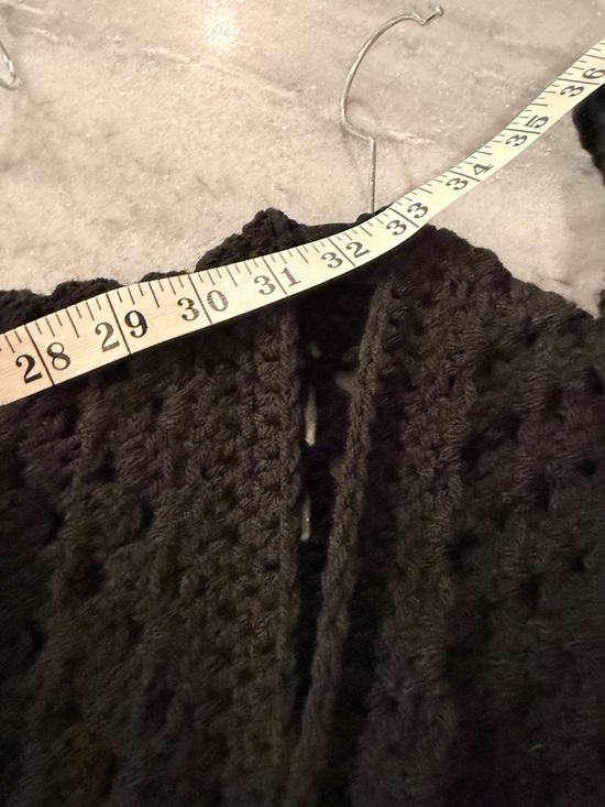 Handmade Crochet Granny Square One Size Cozy Cardigan Boho Chunky Knit Sweater - Picture 8 of 8